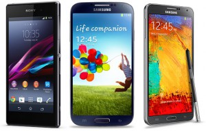 giffgaff smartphones include the Xperia Z1, Galaxy S4 and Note 3.