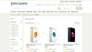 John Lewis iPhone