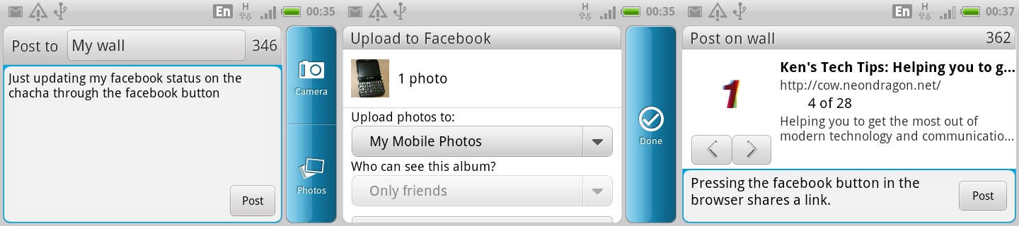 HTC ChaCha - Sharing