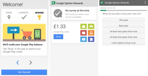 Free Play Store Credit Paid Applications Google Opinion Rewards - google opinion rewards app