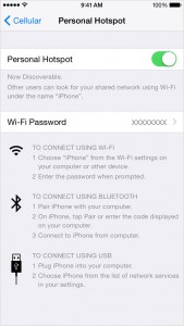 iOS8 Tethering