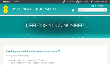 ee change my number pac