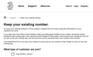 Transfer Phone Number to Three