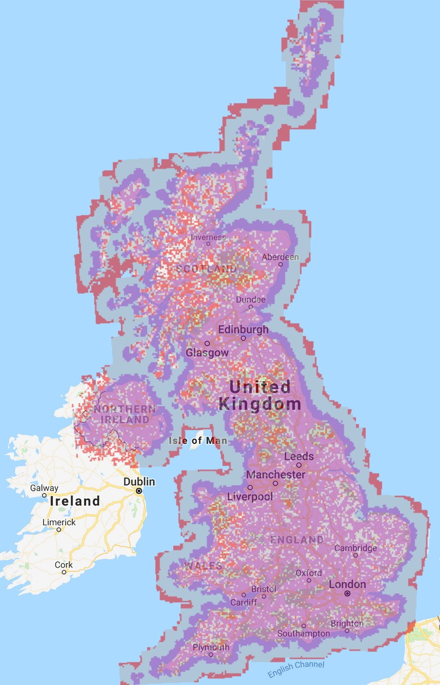 Phone Signal Coverage Map Lebara Mobile Uk Coverage: 4G & 5G Network Coverage Map