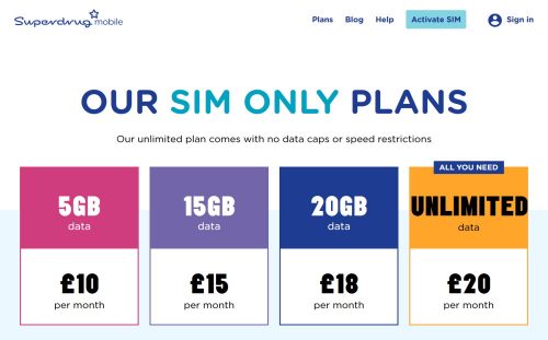 Superdrug Mobile Review: SIM Card Deals From £10/Month