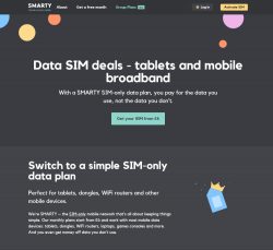 Smarty Data Sim Deals - For Tablets and Mobile Broadband