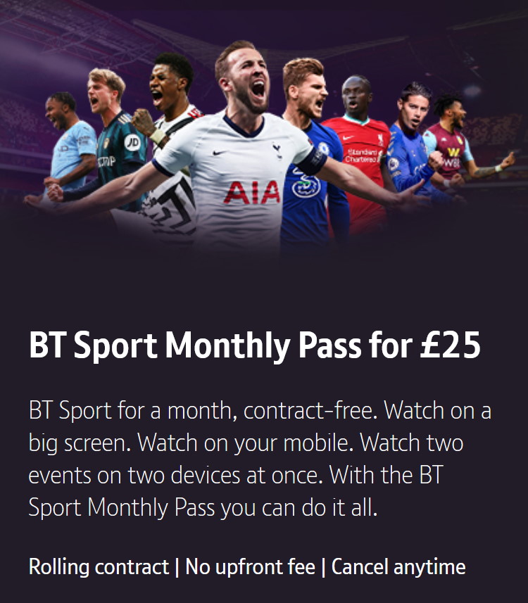 Cheapest Way To Get BT Sport On TV, Mobile App & Online