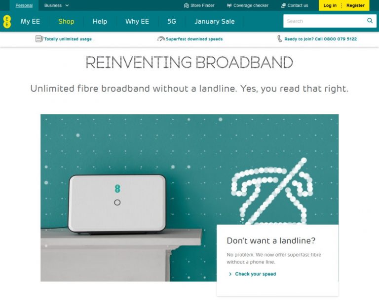 EE Broadband Without Landline How Does It Work & No Landline Deals