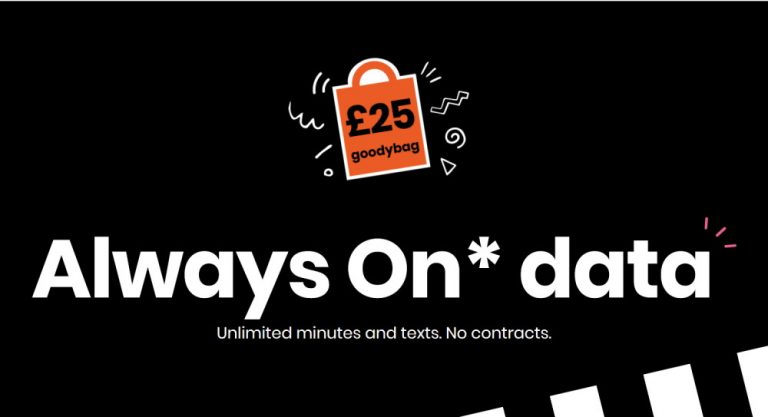 Giffgaff Unlimited Data Plans: £25 Always On Data & £35 Unltd 5G Data