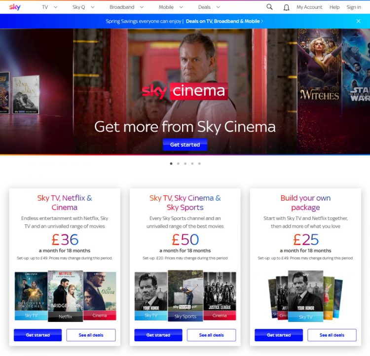 Sky Cinema Best Sky Cinema Deals & How To Watch Sky Original Films