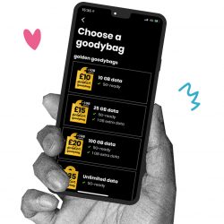 giffgaff app, Download and manage your account