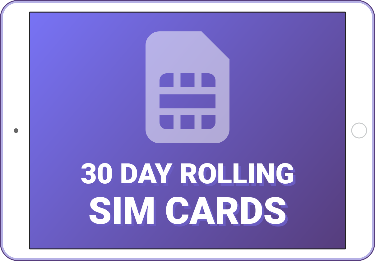 1 month rolling sim only