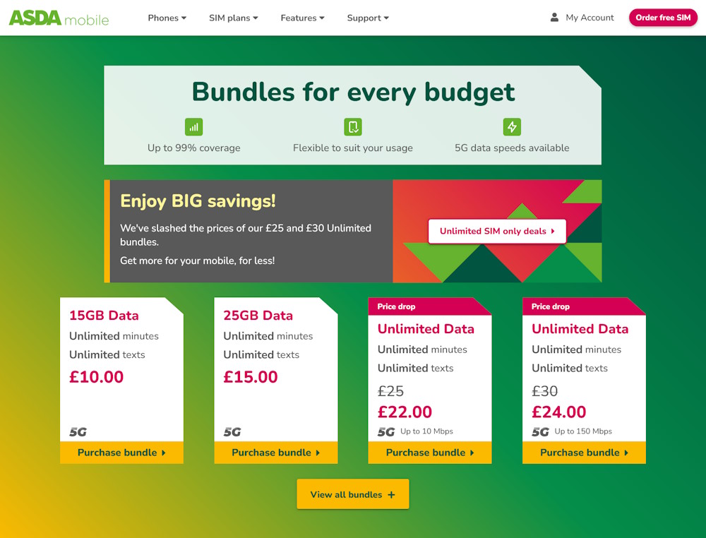 ASDA Mobile Review PAYG Bundles With Vodafone Coverage