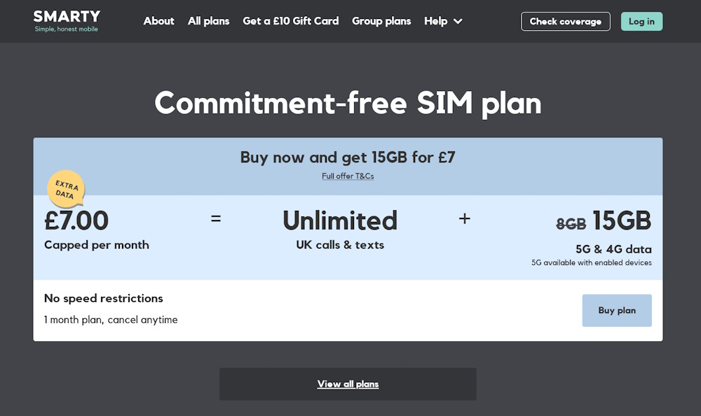 Smarty Mobile SIM Review: 15GB for £7, 60GB for £10 & Unltd £16